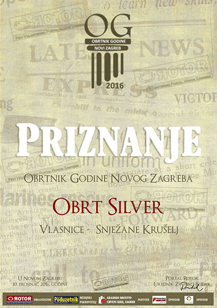 Obrt Silver - Obrt godine